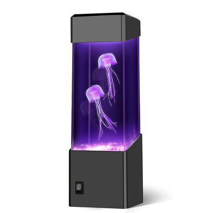 Led Jellyfish Tank Night Light Color Changing Table Lamp Aquarium Gift Home Room Decor