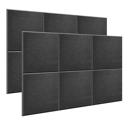 12PCS Acoustic Foam Wall Panels Studio Sound Noise Proofing Tiles KTV Studio 12"