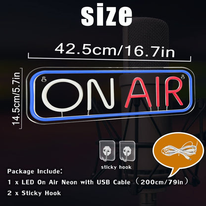 On Air Neon Signs, LED Studio Live Decorative Lights, on Air Neon Lights Wall...