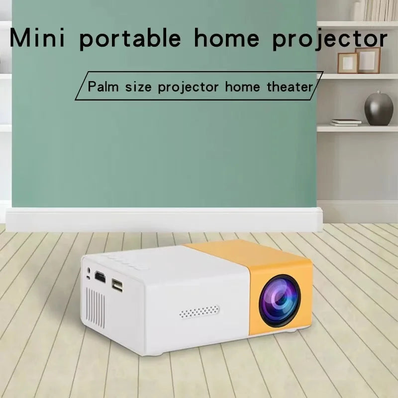  Portable LED Outdoor Mini HD 1080P Mobile Projector Ultra Clear Projector, Mini Portable Projector